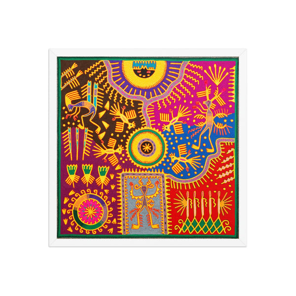 Huichol Yarn Painting Print • L - 311 - Huichol Arts