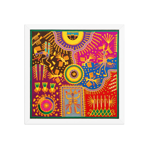 Huichol Yarn Painting Print • L - 311 - Huichol Arts