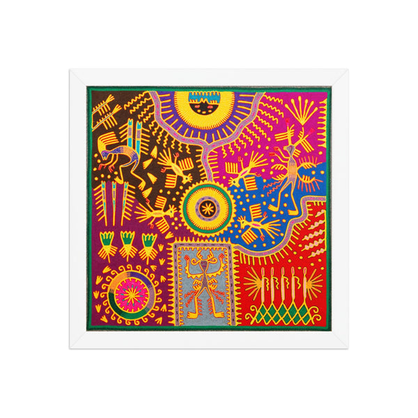 Huichol Yarn Painting Print • L - 311 - Huichol Arts