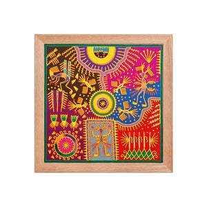 Huichol Yarn Painting Print • L - 311 - Huichol Arts