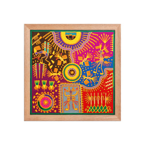 Huichol Yarn Painting Print • L - 311 - Huichol Arts