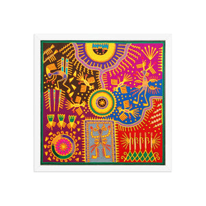 Huichol Yarn Painting Print • L - 311 - Huichol Arts