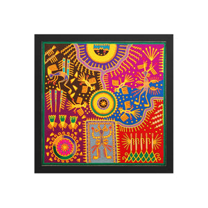Huichol Yarn Painting Print • L - 311 - Huichol Arts