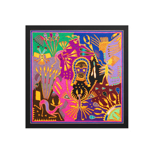 Huichol Yarn Painting Print • L - 312 - Huichol Arts