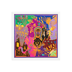Huichol Yarn Painting Print • L - 312 - Huichol Arts