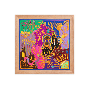 Huichol Yarn Painting Print • L - 312 - Huichol Arts