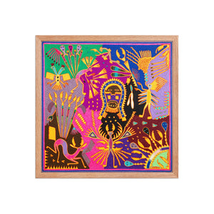 Huichol Yarn Painting Print • L - 312 - Huichol Arts