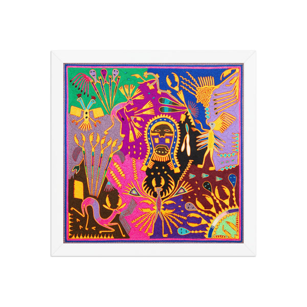 Huichol Yarn Painting Print • L - 312 - Huichol Arts
