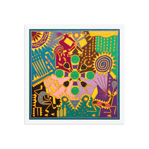 Huichol Yarn Painting Print • L - 313 - Huichol Arts