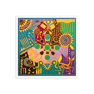 Huichol Yarn Painting Print • L - 313 - Huichol Arts