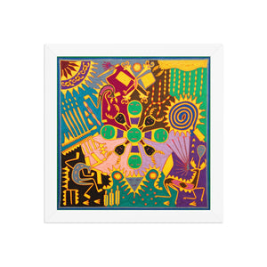 Huichol Yarn Painting Print • L - 313 - Huichol Arts