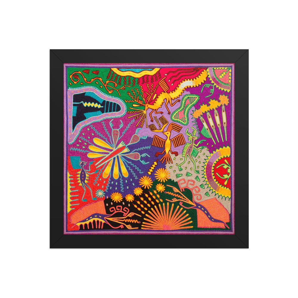 Huichol Yarn Painting Print • L - 314 - Huichol Arts