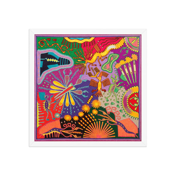 Huichol Yarn Painting Print • L - 314 - Huichol Arts