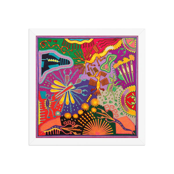 Huichol Yarn Painting Print • L - 314 - Huichol Arts