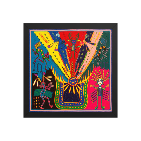 Huichol Yarn Painting Print • L - 315 - Huichol Arts