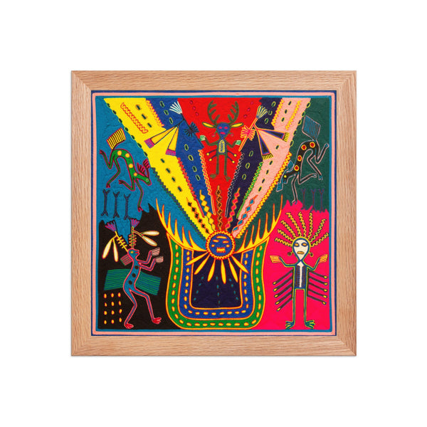 Huichol Yarn Painting Print • L - 315 - Huichol Arts