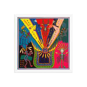 Huichol Yarn Painting Print • L - 315 - Huichol Arts