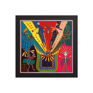 Huichol Yarn Painting Print • L - 315 - Huichol Arts