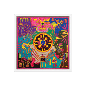 Huichol Yarn Painting Print • L - 319 - Huichol Arts