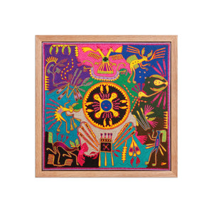 Huichol Yarn Painting Print • L - 319 - Huichol Arts