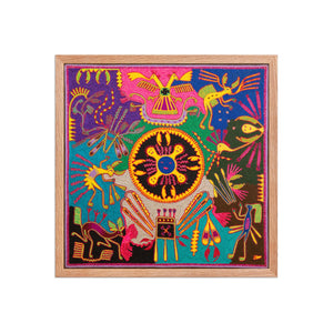 Huichol Yarn Painting Print • L - 319 - Huichol Arts