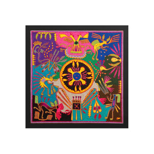 Huichol Yarn Painting Print • L - 319 - Huichol Arts