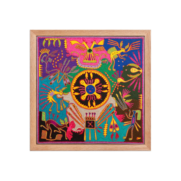 Huichol Yarn Painting Print • L - 319 - Huichol Arts