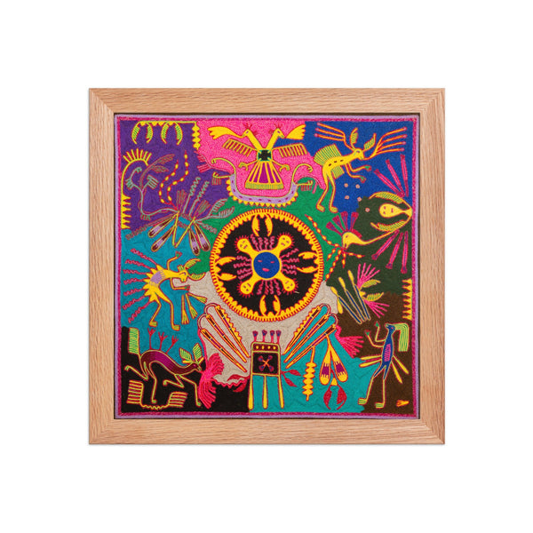 Huichol Yarn Painting Print • L - 319 - Huichol Arts