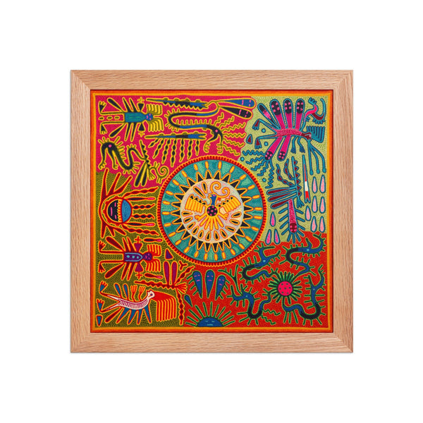 Huichol Yarn Painting Print • L - 320 - Huichol Arts