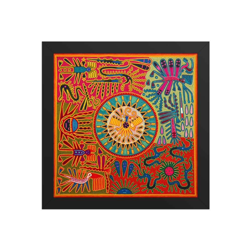 Huichol Yarn Painting Print • L - 320 - Huichol Arts