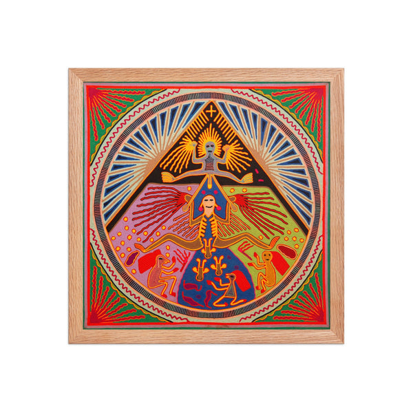 Huichol Yarn Painting Print • L - 321 - Huichol Arts