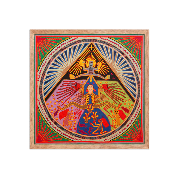 Huichol Yarn Painting Print • L - 321 - Huichol Arts