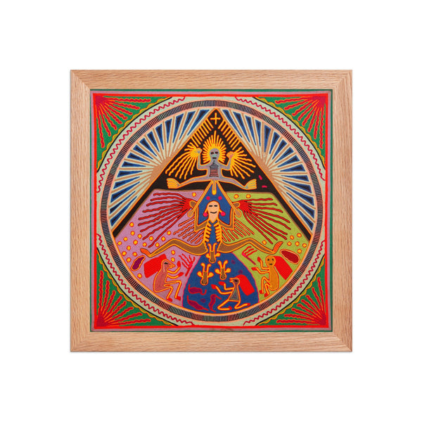 Huichol Yarn Painting Print • L - 321 - Huichol Arts