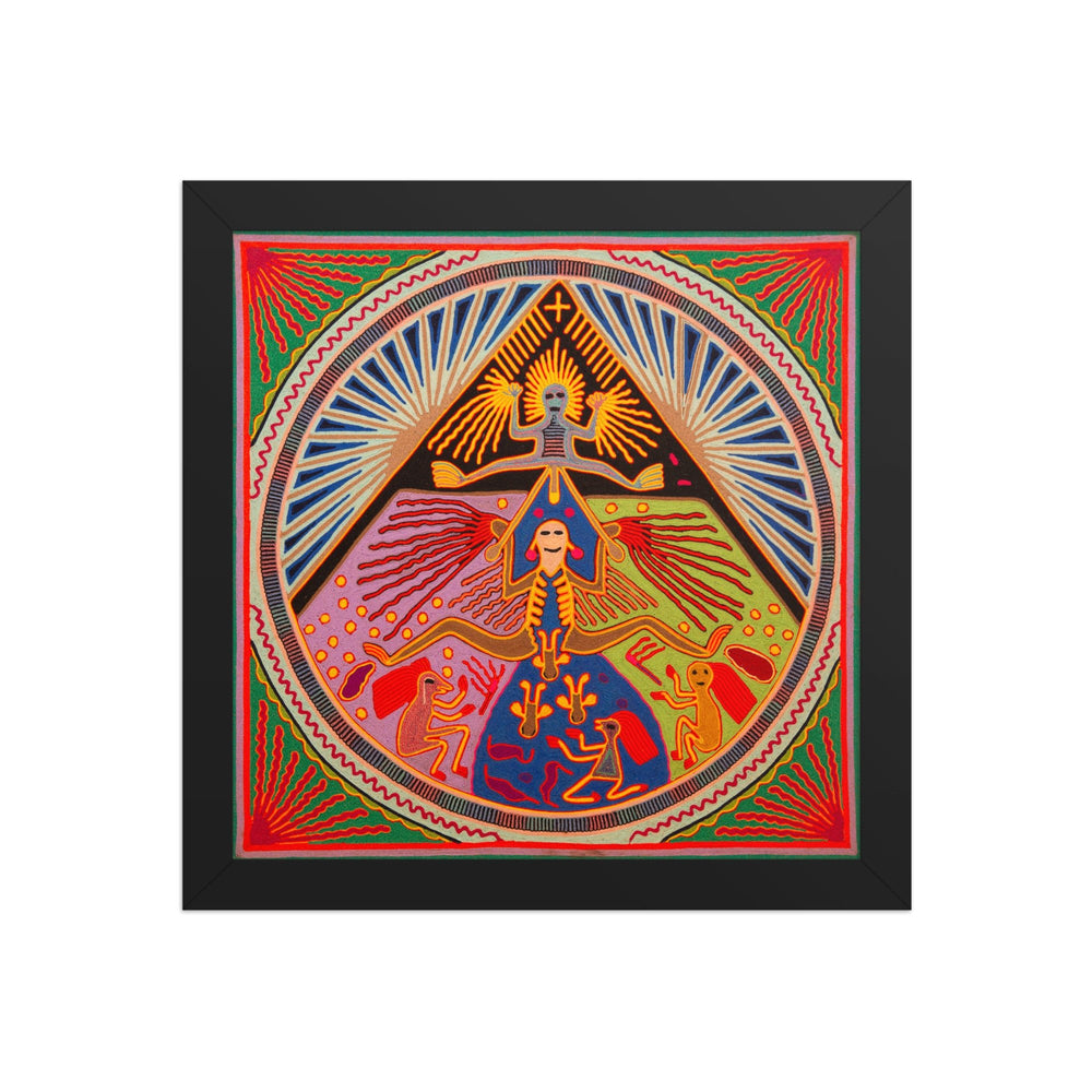 Huichol Yarn Painting Print • L - 321 - Huichol Arts