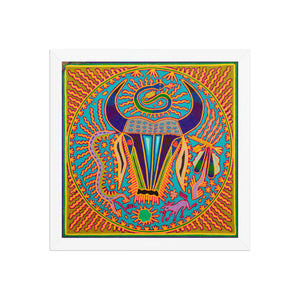 Huichol Yarn Painting Print • L - 322 - Huichol Arts