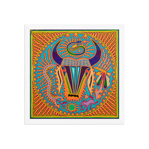 Huichol Yarn Painting Print • L - 322 - Huichol Arts