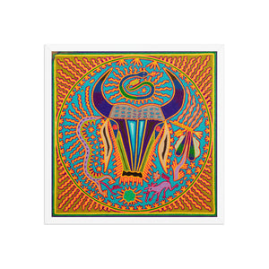 Huichol Yarn Painting Print • L - 322 - Huichol Arts