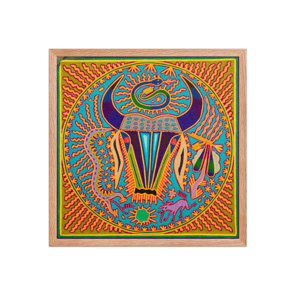Huichol Yarn Painting Print • L - 322 - Huichol Arts
