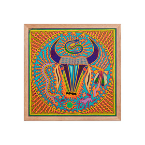 Huichol Yarn Painting Print • L - 322 - Huichol Arts