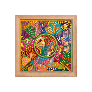 Huichol Yarn Painting Print • L - 324 - Huichol Arts