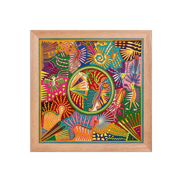 Huichol Yarn Painting Print • L - 324 - Huichol Arts