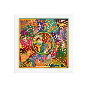 Huichol Yarn Painting Print • L - 324 - Huichol Arts