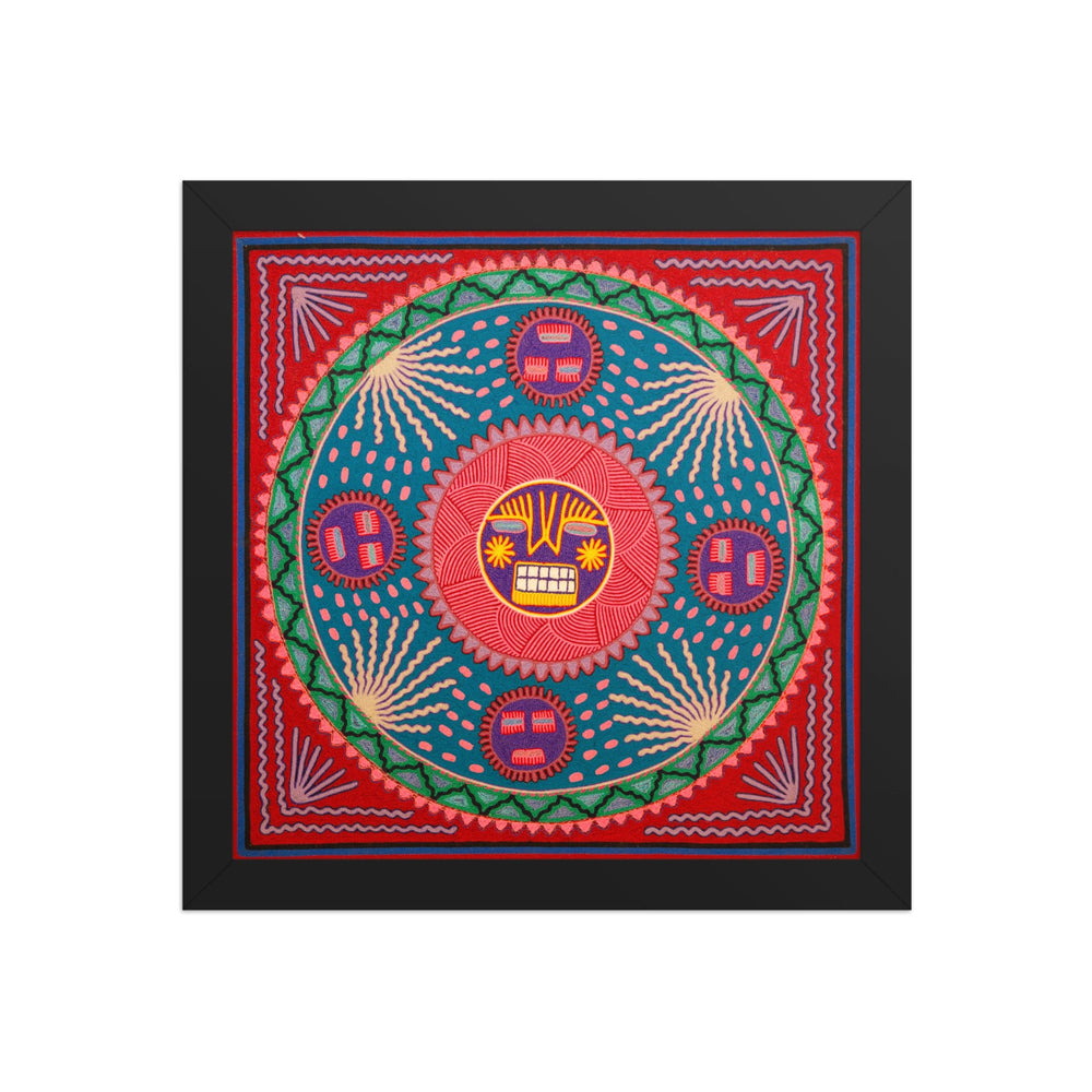 Huichol Yarn Painting Print • L - 326 - Huichol Arts