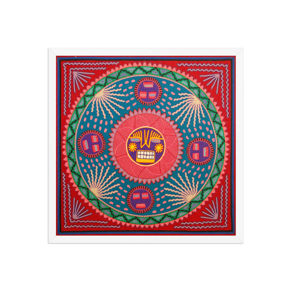 Huichol Yarn Painting Print • L - 326 - Huichol Arts
