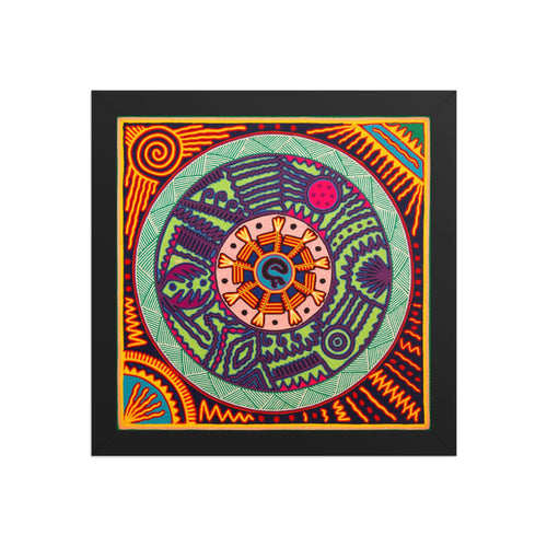 Huichol Yarn Painting Print • L - 328 - Huichol Arts
