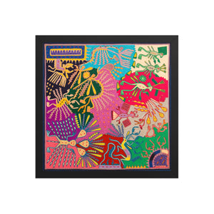 Huichol Yarn Painting Print • L - 331 - Huichol Arts