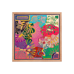 Huichol Yarn Painting Print • L - 331 - Huichol Arts