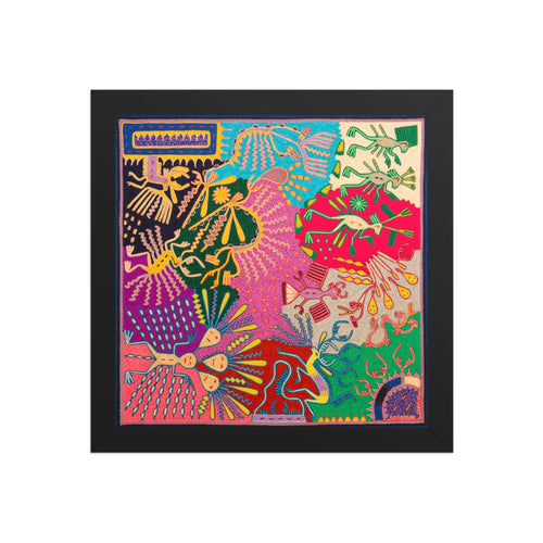 Huichol Yarn Painting Print • L - 331 - Huichol Arts