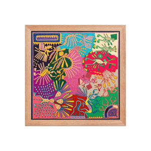 Huichol Yarn Painting Print • L - 331 - Huichol Arts