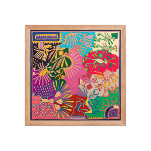 Huichol Yarn Painting Print • L - 331 - Huichol Arts